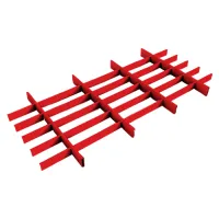 Грильято Жалюзи ячейка 300x100 мм, окраска по RAL, высота 30 / 50 мм, ширина 10 мм