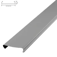 Реечный потолок OMEGA A100AT металлик