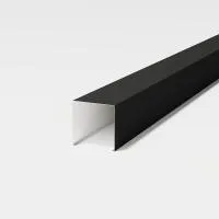 Рейка кубообразная ALDOX 50x50(h), оц. сталь 0.4, L=3000 мм, черный