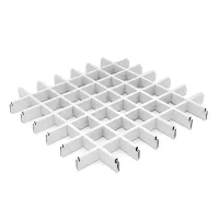 Грильято ячейка 86x86, высота 30 мм, ширина 5 мм, белый матовый