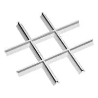 Грильято Пирамидальный ячейка 200х200мм, суперхром, высота 35 мм, ширина 10 мм