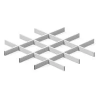 Грильято ячейка 150x150, высота 30 мм, ширина 5 мм, белый матовый