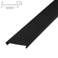 Реечный потолок Албес S дизайн A25AS черный