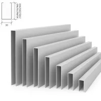 Рейка кубообразная Албес A50S металлик