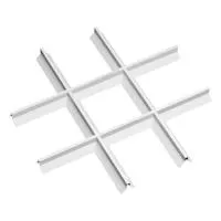 Грильято Пирамидальный ячейка 200х200мм, белый матовый, высота 42.5 мм, ширина 10 мм