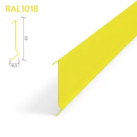 Рейка Албес A91SP оцинкованная RAL1018 Цинково-жёлтый