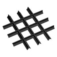 Грильято Пирамидальный ячейка 150х150мм, черный, высота 35 мм, ширина 10 мм