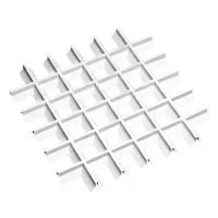 Грильято Пирамидальный ячейка 100х100мм, суперхром, высота 42.5 мм, ширина 10 мм