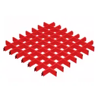 Грильято ячейка 60х60, высота 40 мм, ширина 10 мм, Палитра RAL