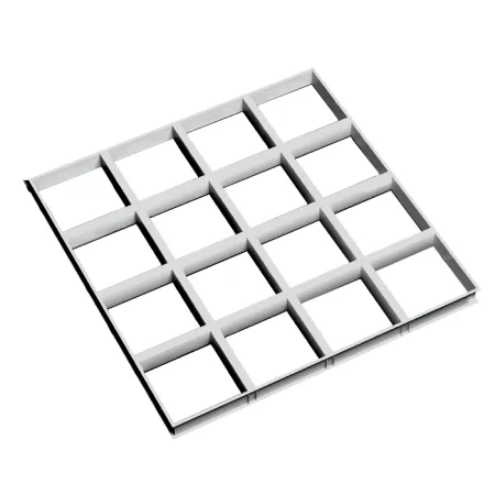 Грильято GL-24 ячейка 150x150, высота 34 мм, ширина 24 мм, белый матовый