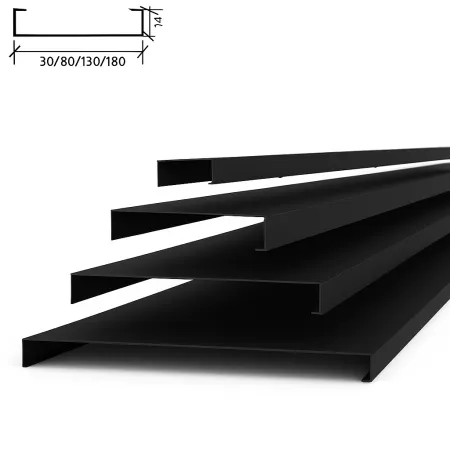 Реечный потолок Албес A30SV черный