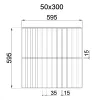 Грильято GL-15 Жалюзи ячейка 50x300, высота 47 мм, ширина 15 мм, окраска по RAL