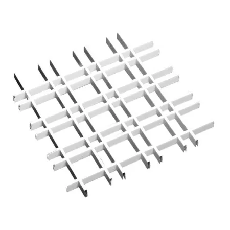 Грильято Нестандартная ячейка Модель 1 ячейка 100х50мм, супер-хром, высота 40 мм, ширина 10 мм