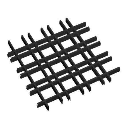 Грильято Нестандартная ячейка Модель 1 ячейка 100х50мм, черный, высота 40 мм, ширина 10 мм