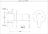 Настенный запорный клапан Essco Cosmo COS-CHR-103069 Хром