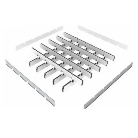 Грильято GL-24 ячейка 75x75, высота 34 мм, ширина 24 мм, белый матовый