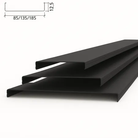 Потолочная рейка Албес AN85A черный