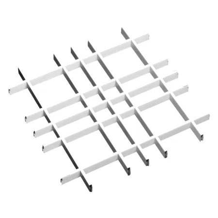 Грильято Нестандартная ячейка Модель 4 ячейка 180х60мм, супер-хром, высота 50 мм, ширина 10 мм