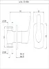 Настенный запорный клапан Essco Stella STE-CHR-107069 Хром