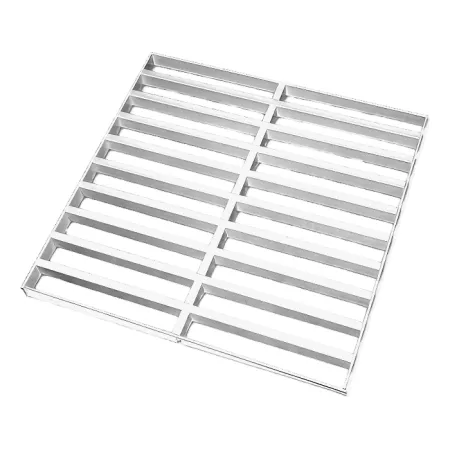 Грильято GL-24 Жалюзи ячейка 75x300, высота 34 мм, ширина 24 мм, суперхром