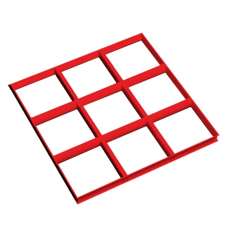 Грильято GL-24 PRIM ячейка 200x200, высота 34 мм, ширина 24 мм, окраска по RAL