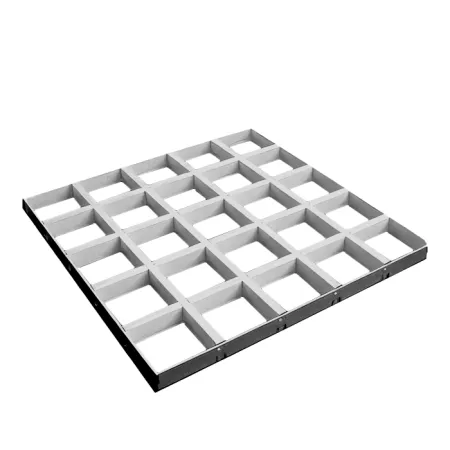 Грильято GL-24 PRIM ячейка 120x120, высота 34 мм, ширина 24 мм, белый матовый