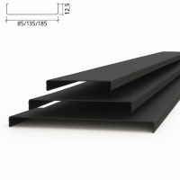 Потолочная рейка Албес AN85A черный