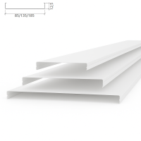 Потолочная рейка Албес AN85A белый матовый