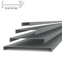 Реечный потолок Албес A80SV металлик