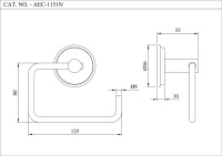 Держатель туалетной бумаги Essco AEC-CHR-1151N Хром