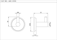 Крючок для ванной Essco AEC-CHR-1191N Хром