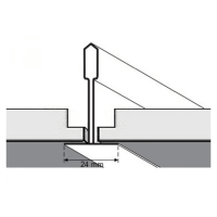 Кассетный потолок Албес AP600 Board белый матовый Эконом перфорация F d=1,5